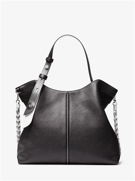 michael michael kors downtown astor large pebbled leather shoulder bag|Downtown Astor Large Pebbled Leather Shoulder Bag .